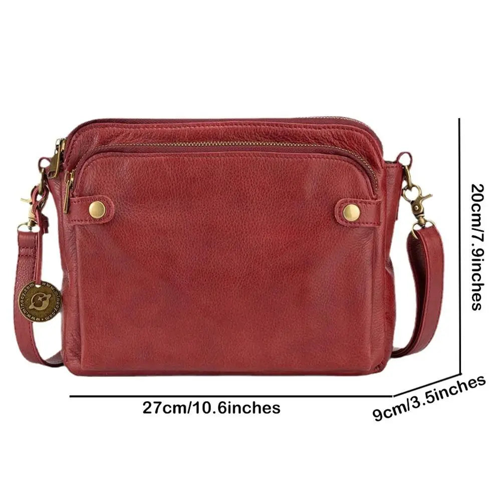 Three-Layer Crossbody Shoulder Bag