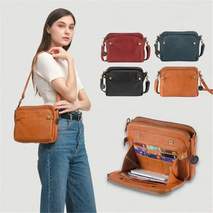 Three-Layer Crossbody Shoulder Bag