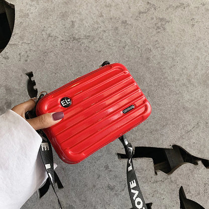 Women's Fashion Crossbody Mini Suitcase Bag